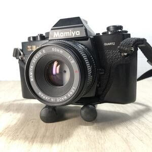 Mamiya ZE-2 35mm film SLR camera W Mamiya SEKOR E 50mm 1.2 Lens & Case Untested